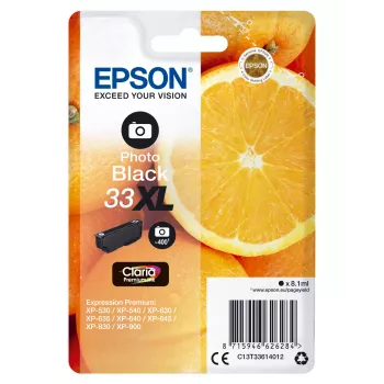 Epson Oranges pack individual photo preto 33XL Claria Premium Ink