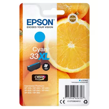 Epson Oranges pack individual ciano 33XL Claria Premium tinta