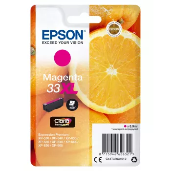 Cartucho Epson 33XL magenta 650 páginas C13T33634012