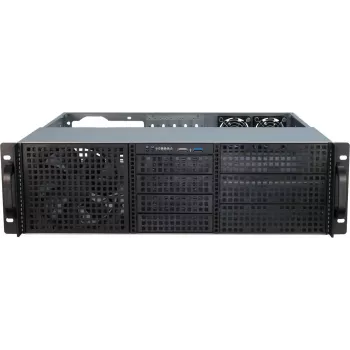 Caixa de servidor Inter-Tech 3U-30240 Rack preto