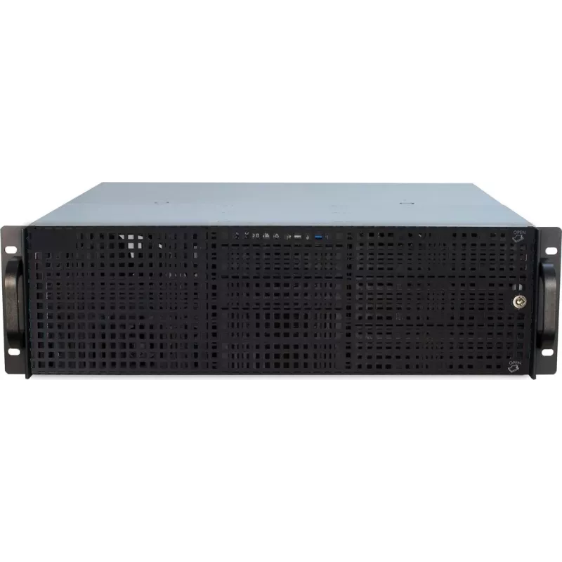 Caixa de servidor Inter-Tech 3U-30240 Rack preto