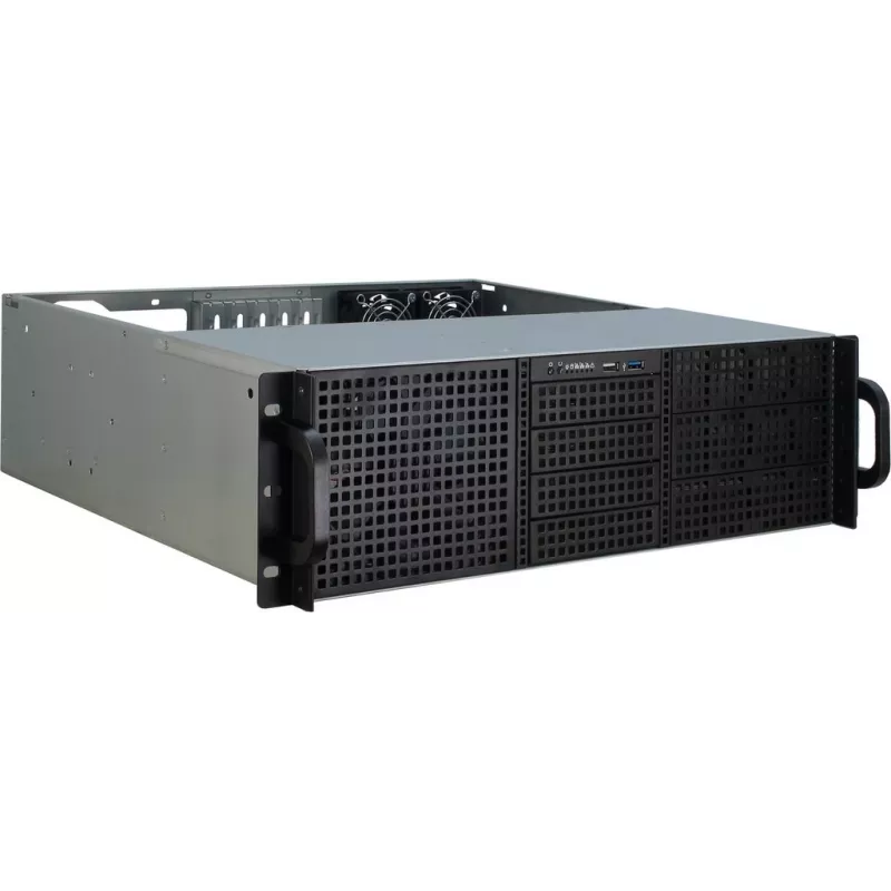 Caixa de servidor Inter-Tech 3U-30240 Rack preto