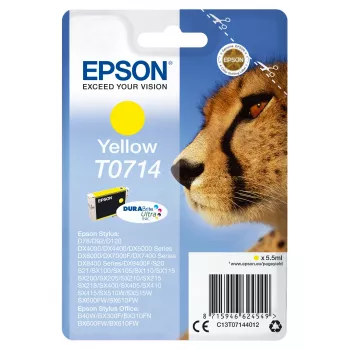 Epson pack individual amarelo T0714 DURABrite Ultra tinta