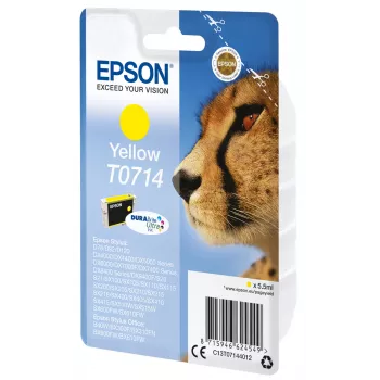 Epson pack individual amarelo T0714 DURABrite Ultra tinta