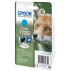 Epson Fox pack individual ciano T1282 DURABrite Ultra tinta, ciano, 3,5 ml, 1 unid., 260 páginas
