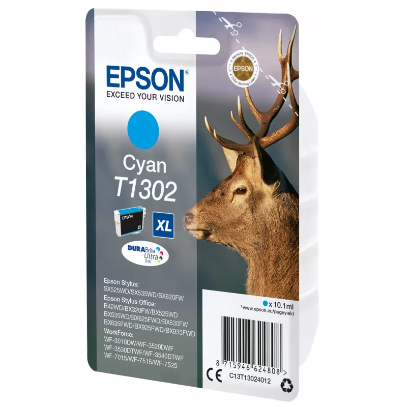 Epson Stag pack individual ciano T1302 DURABrite Ultra tinta