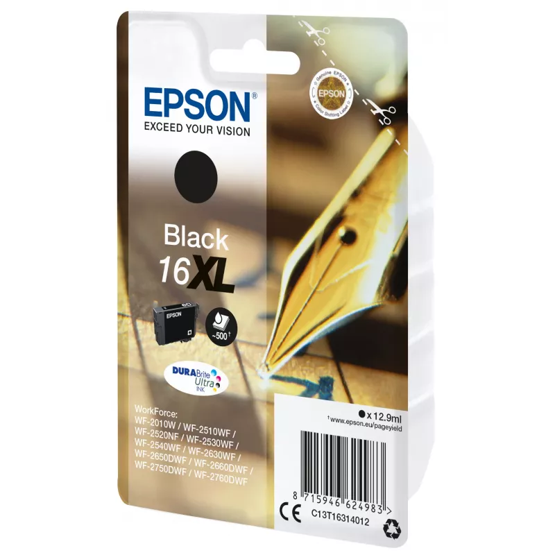 Tinteiro Epson Stift und Kreuzworträtsel embalagem individual preto 16XL DURABrite Ultra