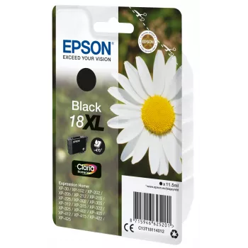 Epson Daisy pack individual preto 18XL Claria Home tinta