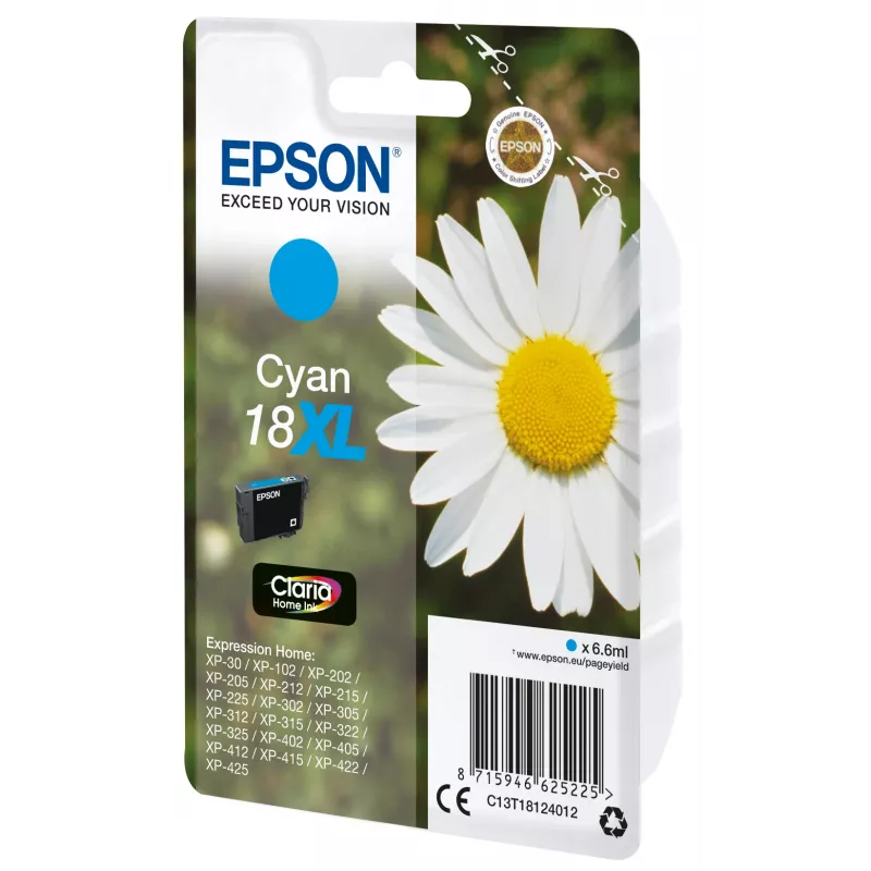 Epson Daisy pack individual ciano 18XL Claria Home tinta