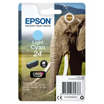 Cartucho Epson 24 ciano claro 360 páginas C13T24254012
