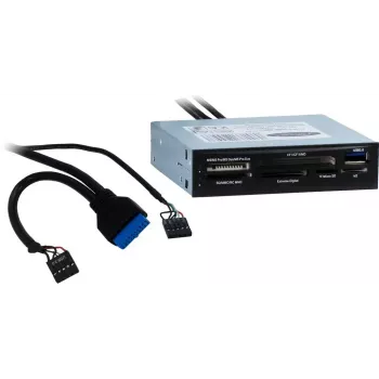 Leitor de cartões Inter-Tech CI-01 USB 3.2 Gen 1 interno preto