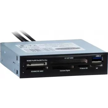 Leitor de cartões Inter-Tech CI-01 USB 3.2 Gen 1 interno preto
