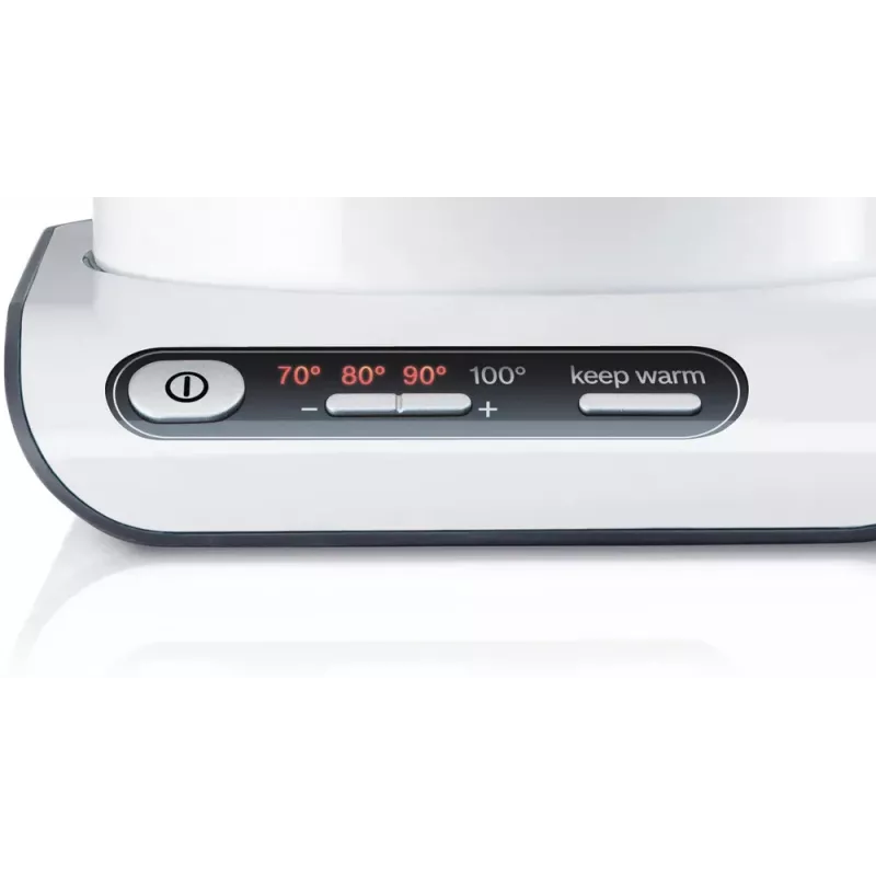 Chaleira elétrica Bosch TWK8611P 1,5 L 2400 W antracite, aço inoxidável, branco