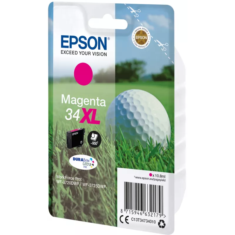 Cartucho Epson 34XL magenta 950 páginas C13T34734010