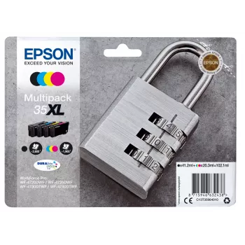Epson Padlock multipack 4 cores 35XL DURABrite Ultra tinta