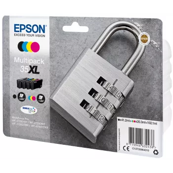 Epson Padlock multipack 4 cores 35XL DURABrite Ultra tinta