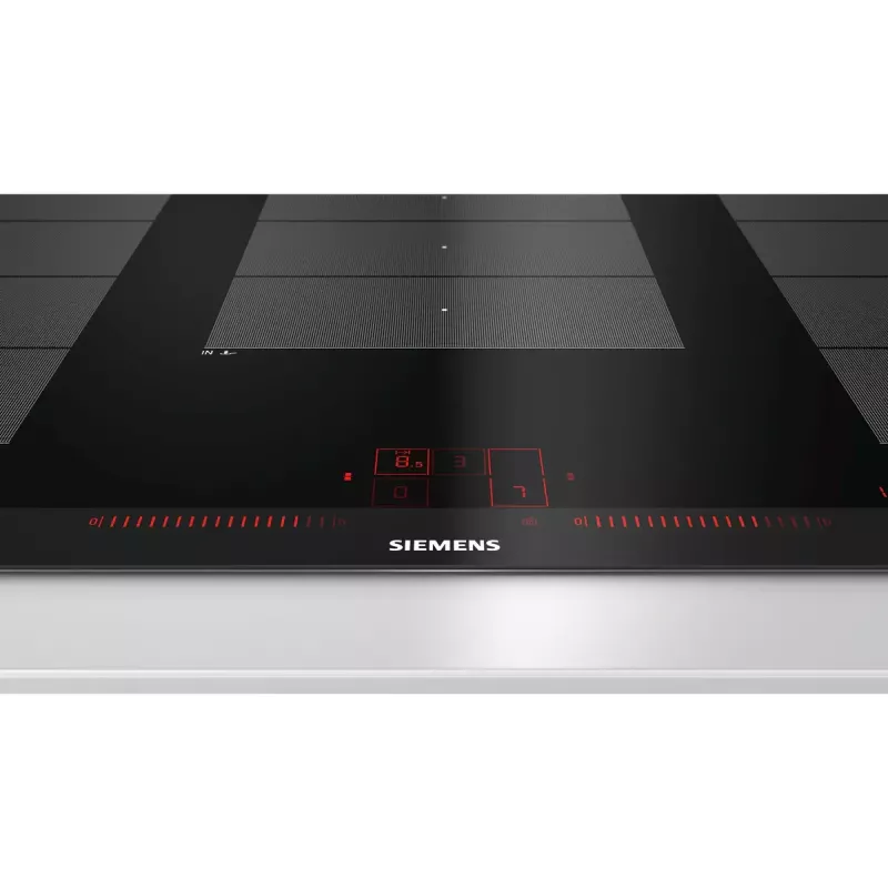 Placa Siemens EX975LXC1E preto, aço inoxidável placa de indução encastrável com 5 zonas