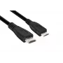 Club 3D CAC-1350 cabo de Mini HDMI para HDMI 2.0, 4K60Hz, macho/macho, 1 m, preto