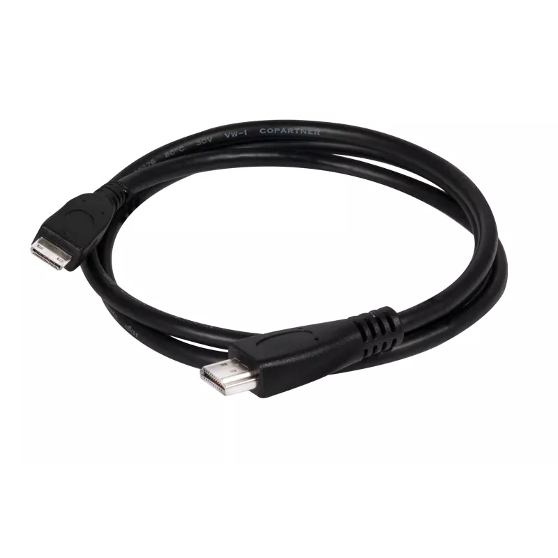 Club 3D CAC-1350 cabo de Mini HDMI para HDMI 2.0, 4K60Hz, macho/macho, 1 m, preto