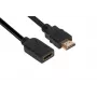 Club 3D CAC-1321 cabo de extensão High Speed HDMI 2.0, 4K60Hz, macho/fêmea, 3 m, preto