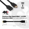 Club 3D CAC-1321 cabo de extensão High Speed HDMI 2.0, 4K60Hz, macho/fêmea, 3 m, preto