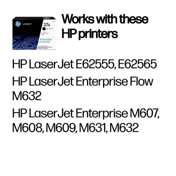 Toner HP 37A original LaserJet preto, 3000 páginas