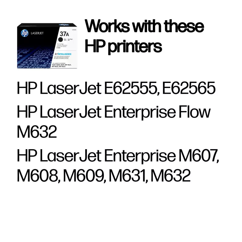 HP 37A CF237A cartucho de toner, preto, 11000 páginas