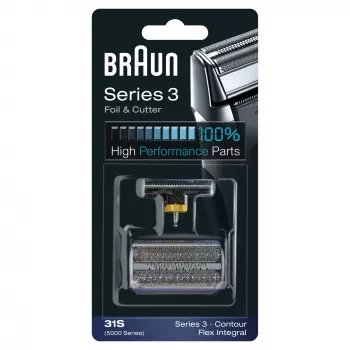 Cabeça de corte BRAUN Series 3 31S – cabeça de substituição, cabeça única, preto, 10 g