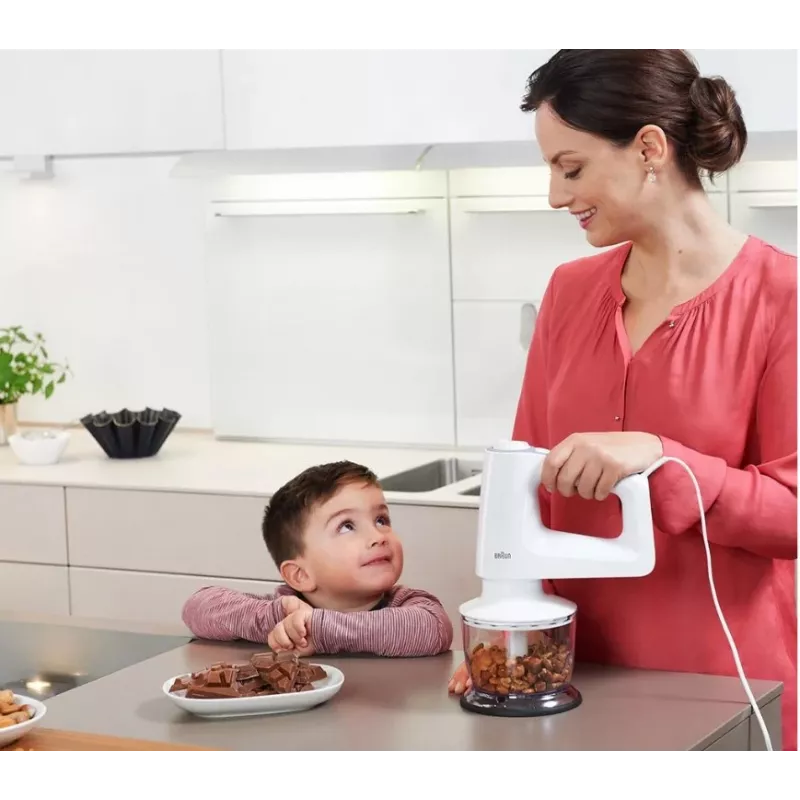 Batedeira Braun HM 3135 WH 500 W cinzento, branco