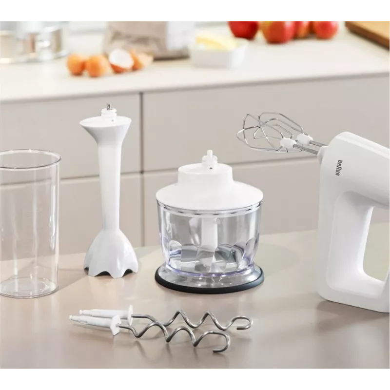 Batedeira Braun HM 3135 WH 500 W cinzento, branco