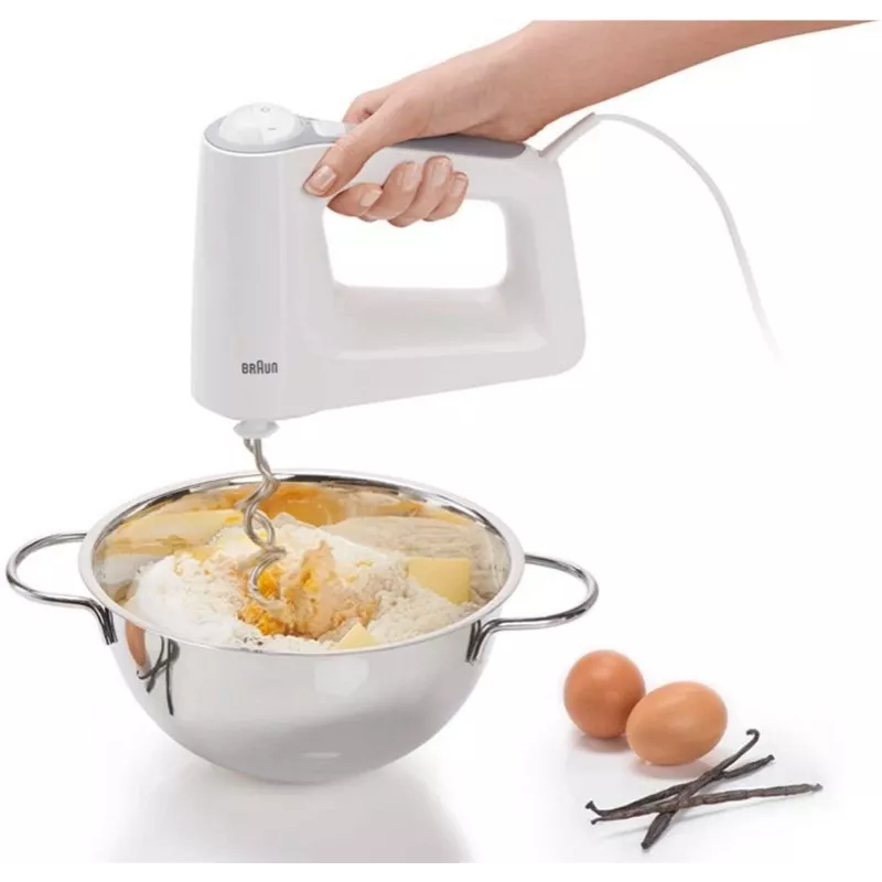 Batedeira Braun HM 3135 WH 500 W cinzento, branco