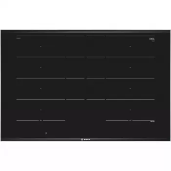 Placa de cozinha Bosch Serie 8 PXY875DC1E preto encastrar 81 cm placa de indução por zonas 4 zona(s)