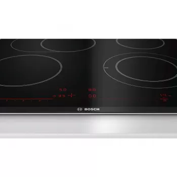 Placa de cozinha Bosch Serie 8 PKN675DP1D preto, aço inoxidável encastrar placa vitrocerâmica 4 zona(s)