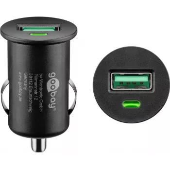 Carregador de automóvel Goobay 18 W Quick Charge 3.0 preto