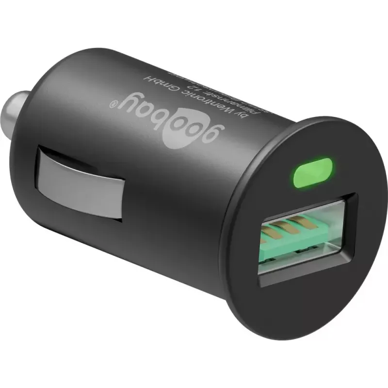 Carregador de automóvel Goobay 18 W Quick Charge 3.0 preto