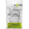 Cabo de carregamento e sincronização Lightning USB Goobay 72905