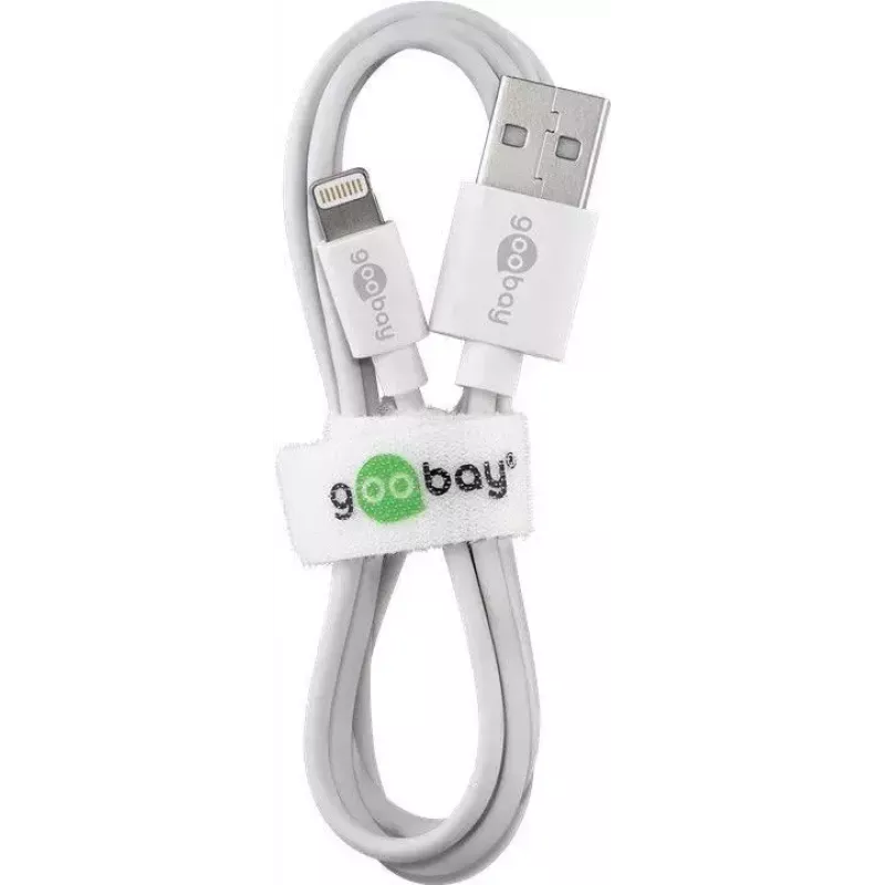 Cabo de carregamento e sincronização Lightning USB Goobay 2 m Lightning USB A