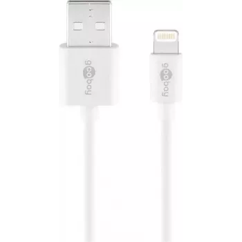 Cabo de carregamento e sincronização Lightning USB Goobay 2 m Lightning USB A