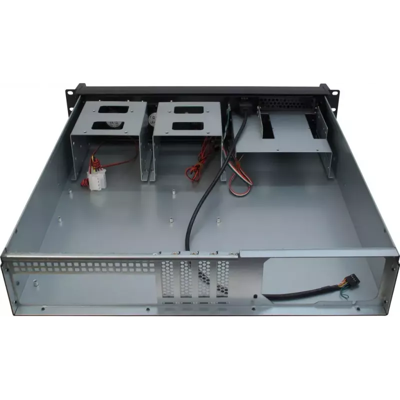 Caixa de servidor Inter-Tech 2U-2098-SK Rack preto