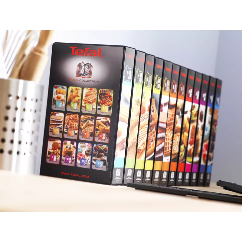 Máquina de sanduíches Tefal Snack Collection SW852D 700 W preto, aço inoxidável