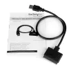 Cabo SATA para USB StarTech.com com UASP, preto, 6 Gbit/s, CE, FCC, 0 – 60 °C, -10 – 70 °C, 49 mm