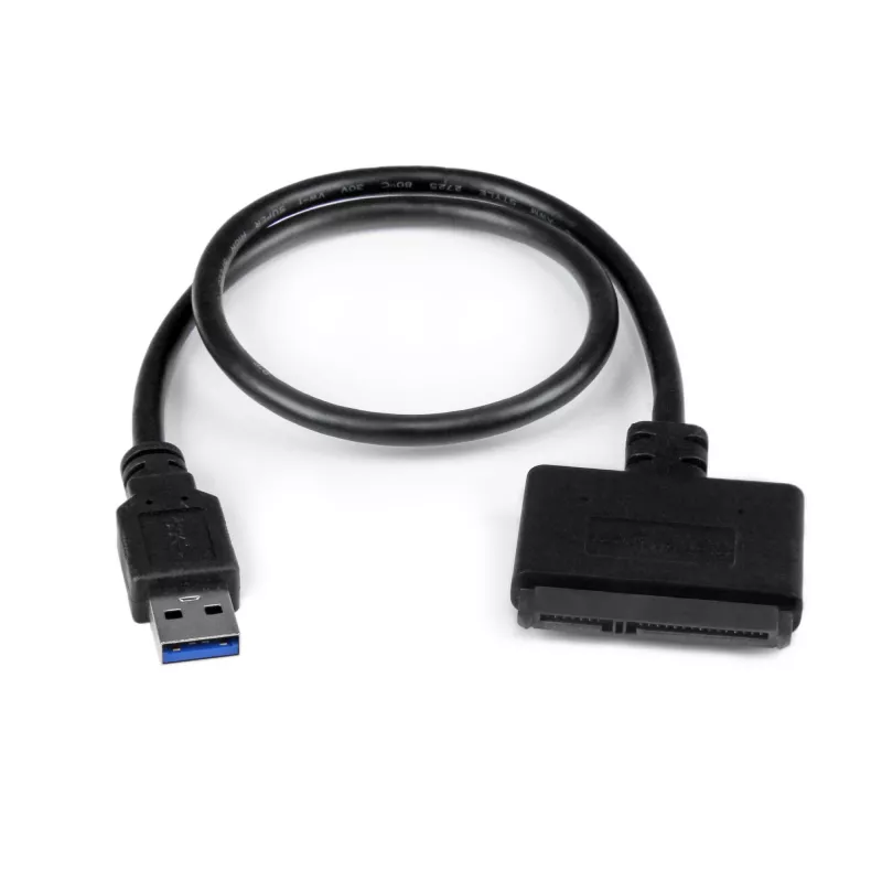 Cabo SATA para USB StarTech.com com UASP, preto, 6 Gbit/s, CE, FCC, 0 – 60 °C, -10 – 70 °C, 49 mm
