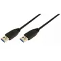 LogiLink CU0038 cabo USB 3.0, USB-A M/M, 1 m, preto