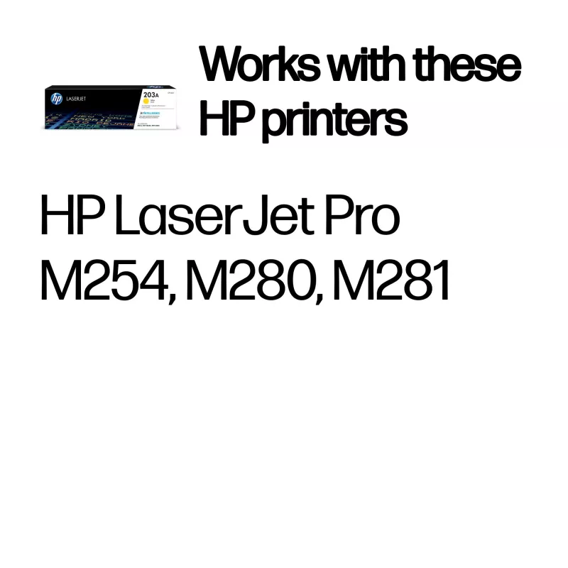 Cartucho de toner HP 203A amarelo original LaserJet