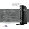 Estação de acoplamento CLUB3D USB3.2 Gen1 Type-A ou C ecrã duplo 4K60Hz certificada DisplayLink®