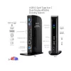 Estação de acoplamento CLUB3D USB3.2 Gen1 Type-A ou C ecrã duplo 4K60Hz certificada DisplayLink®