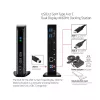 Estação de acoplamento CLUB3D USB3.2 Gen1 Type-A ou C ecrã duplo 4K60Hz certificada DisplayLink®