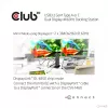 Estação de acoplamento CLUB3D USB3.2 Gen1 Type-A ou C ecrã duplo 4K60Hz certificada DisplayLink®