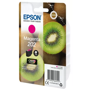 Cartucho de tinta Epson Kiwi embalagem individual magenta 202 Claria Premium