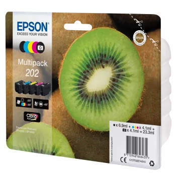 Tinta Epson Kiwi multipack 5 cores 202 Claria Premium